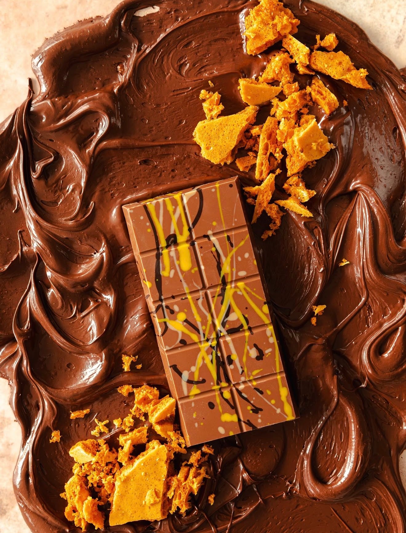 Luxury Dubai Honeycomb Mousse Chocolate Bar – Golden Hive x1 Chocolate Bar