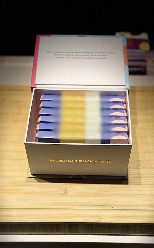 Luxury Dubai Chocolate Pistachio Knafeh Chocolate – x6 Bar Box