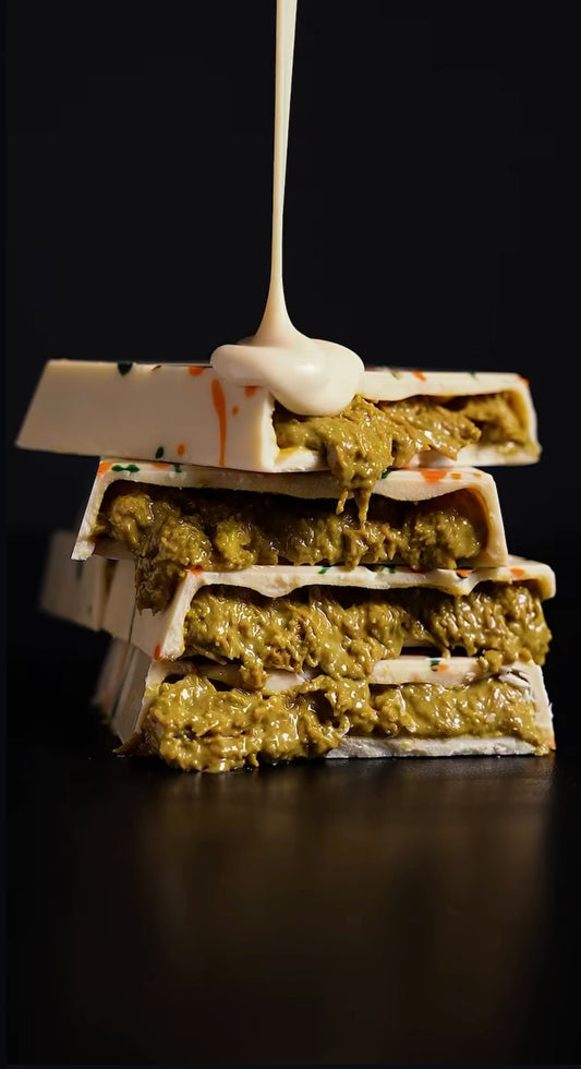 Luxury Pistachio Knafeh Dubai Chocolate White Chocolate x1 Chocolate Bar