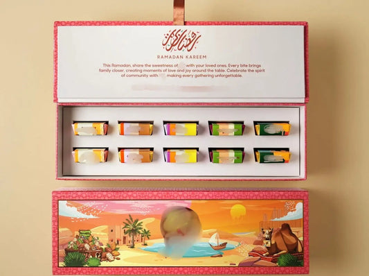 Dubai Viral Luxury Chocolate Mini Box – Assorted Chocolate Selection (10 Pieces) Dubai Chocolates